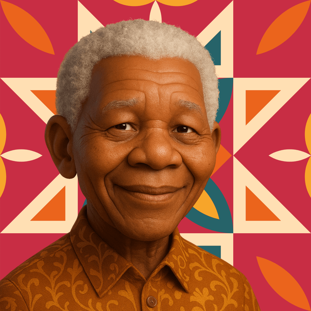 Nelson Mandela para o Dia da Consciência Negra - Desenho do Nelson Mandela