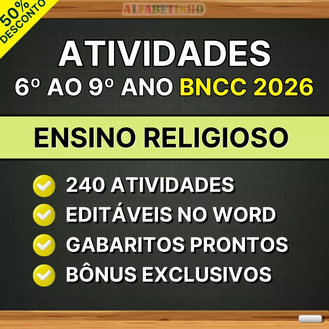 Atividades 6º ao 9º ano - Ensino Religioso Recursos Pedagógicos - Fundamental - Anos Finais