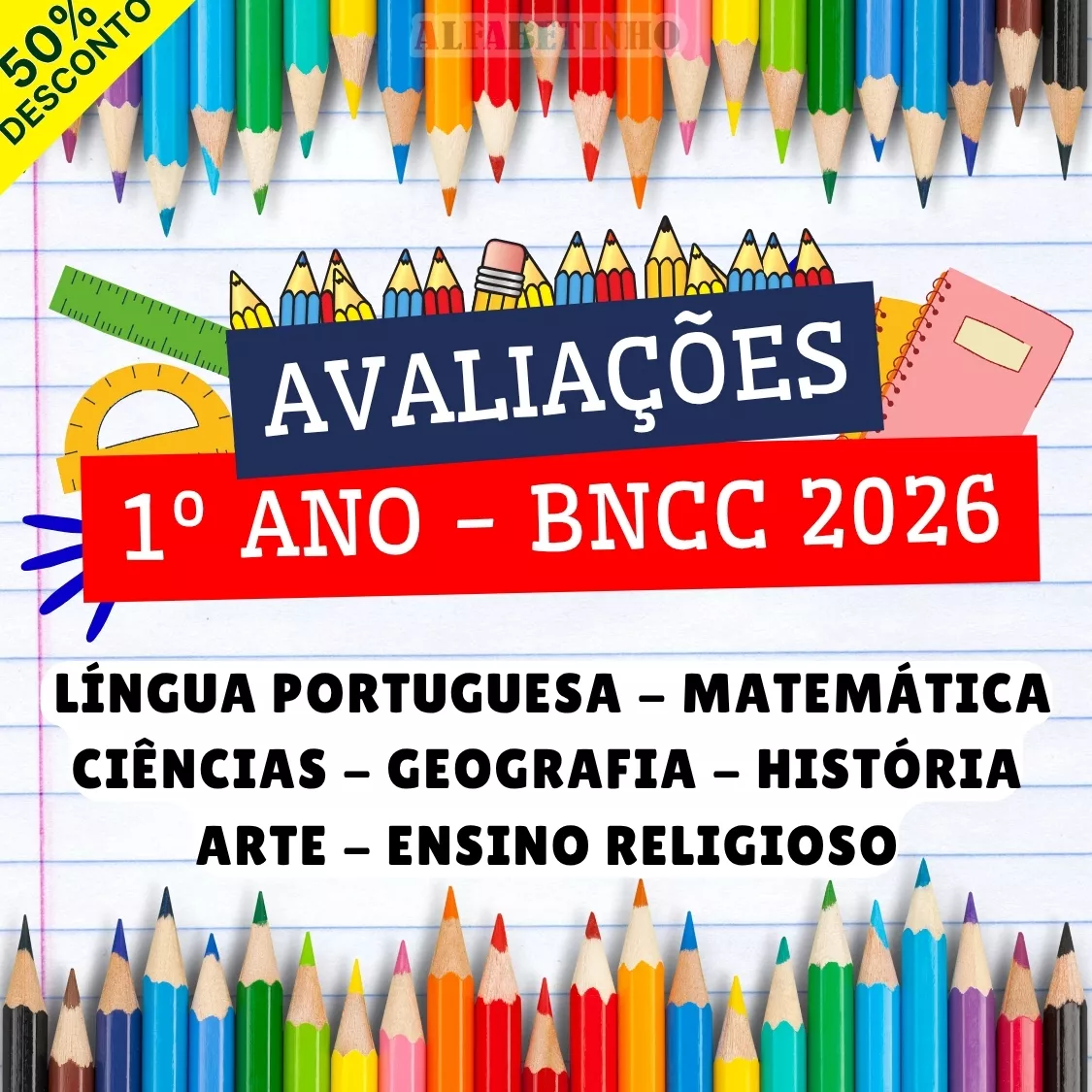 Avaliações 1º Ano - BNCC 2026 Recursos Pedagógicos - Fundamental - Anos Iniciais