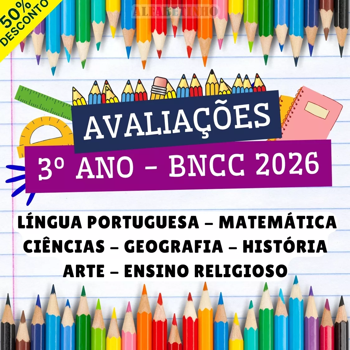 Avaliações 3º Ano - BNCC 2026 Recursos Pedagógicos - Fundamental - Anos Iniciais