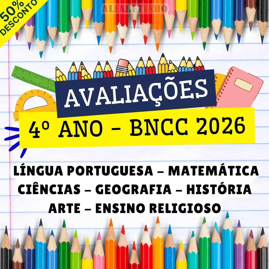 Avaliações 4º Ano - BNCC 2026 Recursos Pedagógicos - Fundamental - Anos Iniciais
