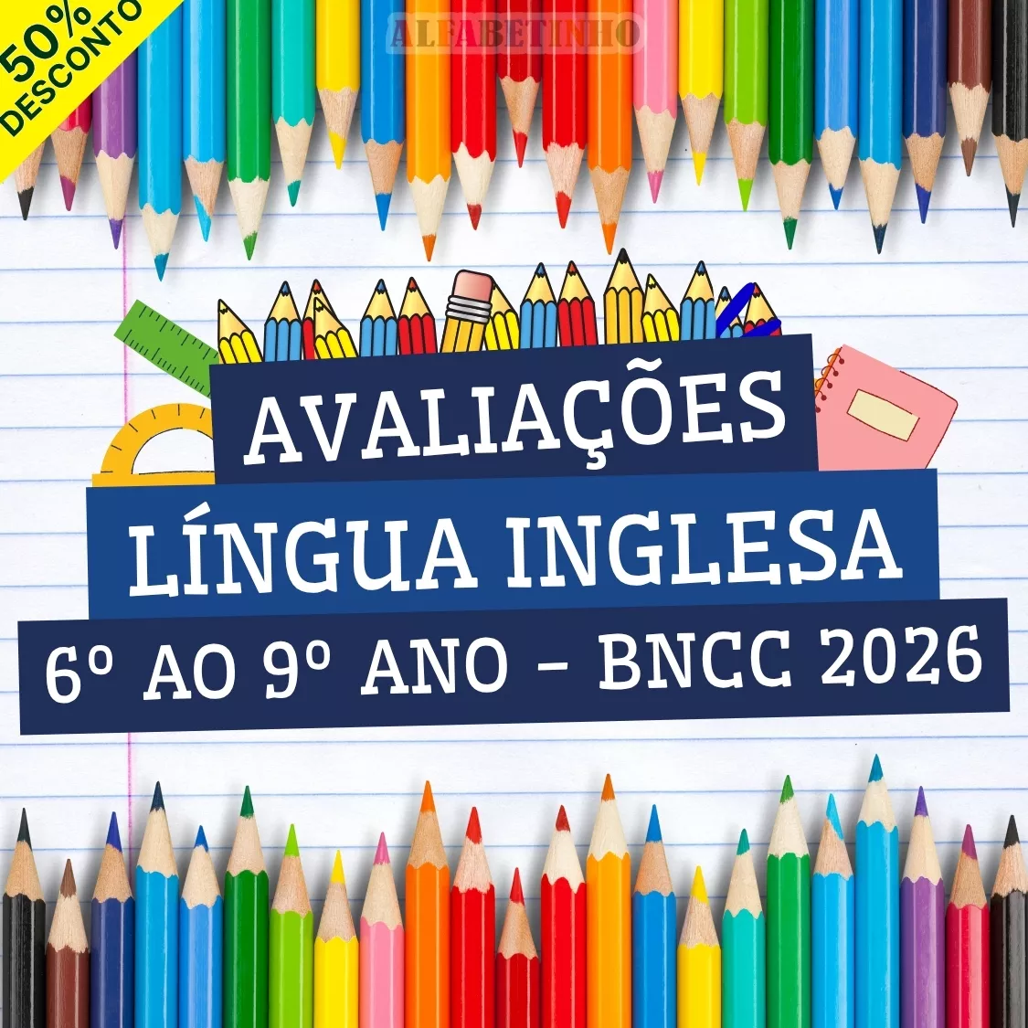 Avaliações 6º ao 9º ano - Língua Inglesa Recursos Pedagógicos - Fundamental - Anos Finais