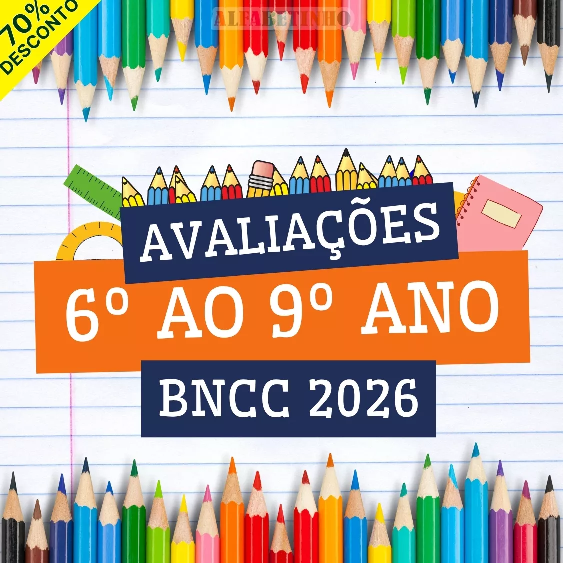 Avaliações 6º ao 9º ano - Todas as disciplinas Recursos Pedagógicos - Fundamental - Anos Finais