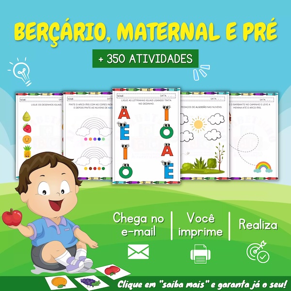 Berçário, Maternal e Pré Recursos Pedagógicos - Educação Infantil