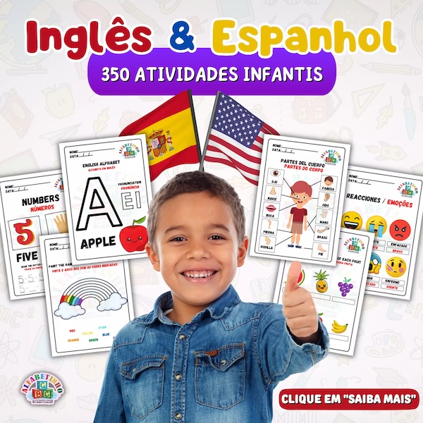 Inglês e Espanhol Recursos Pedagógicos - Educação Infantil