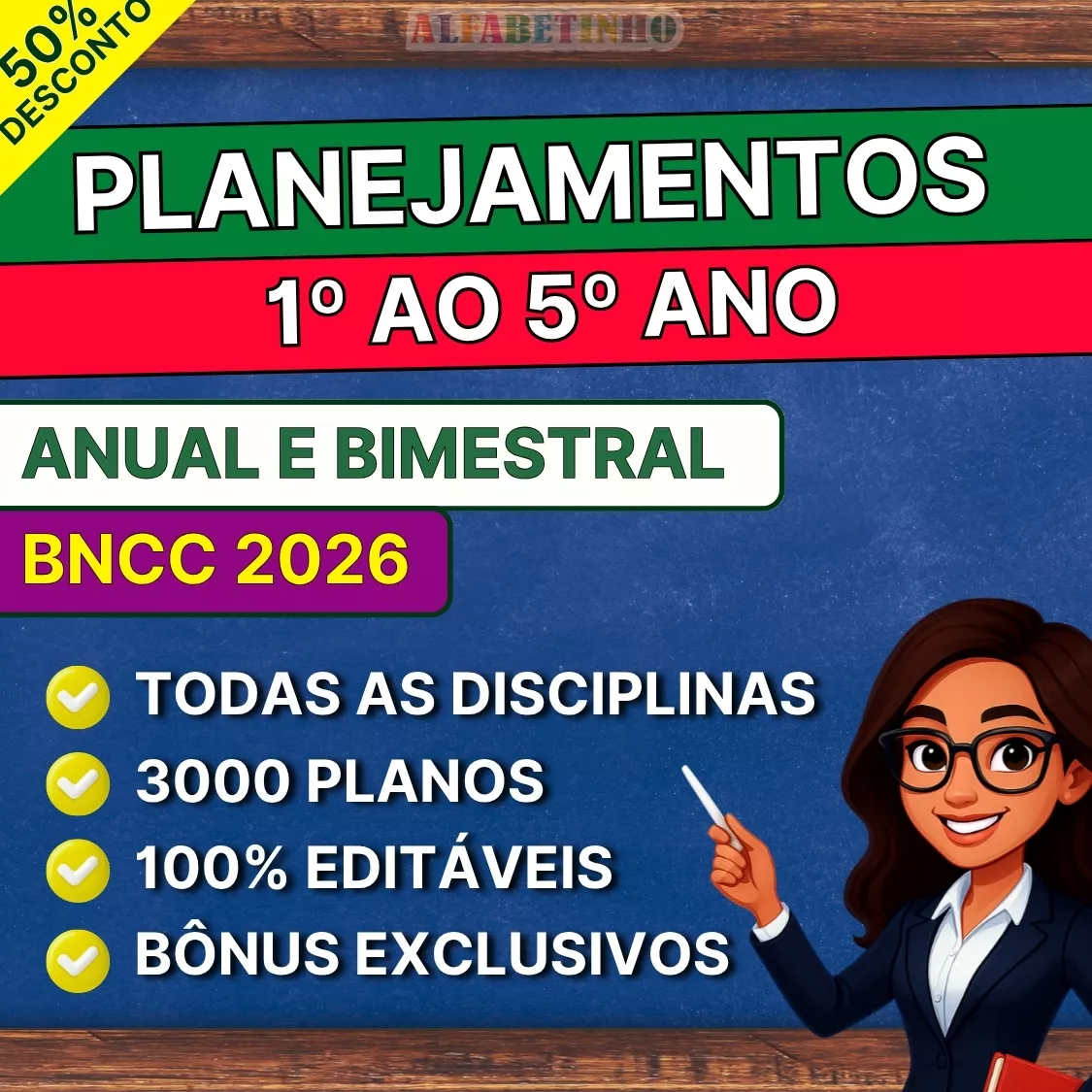Planejamento 1º ao 5º Ano - Anual e Bimestral BNCC 2026 Recursos Pedagógicos - Fundamental - Anos Iniciais