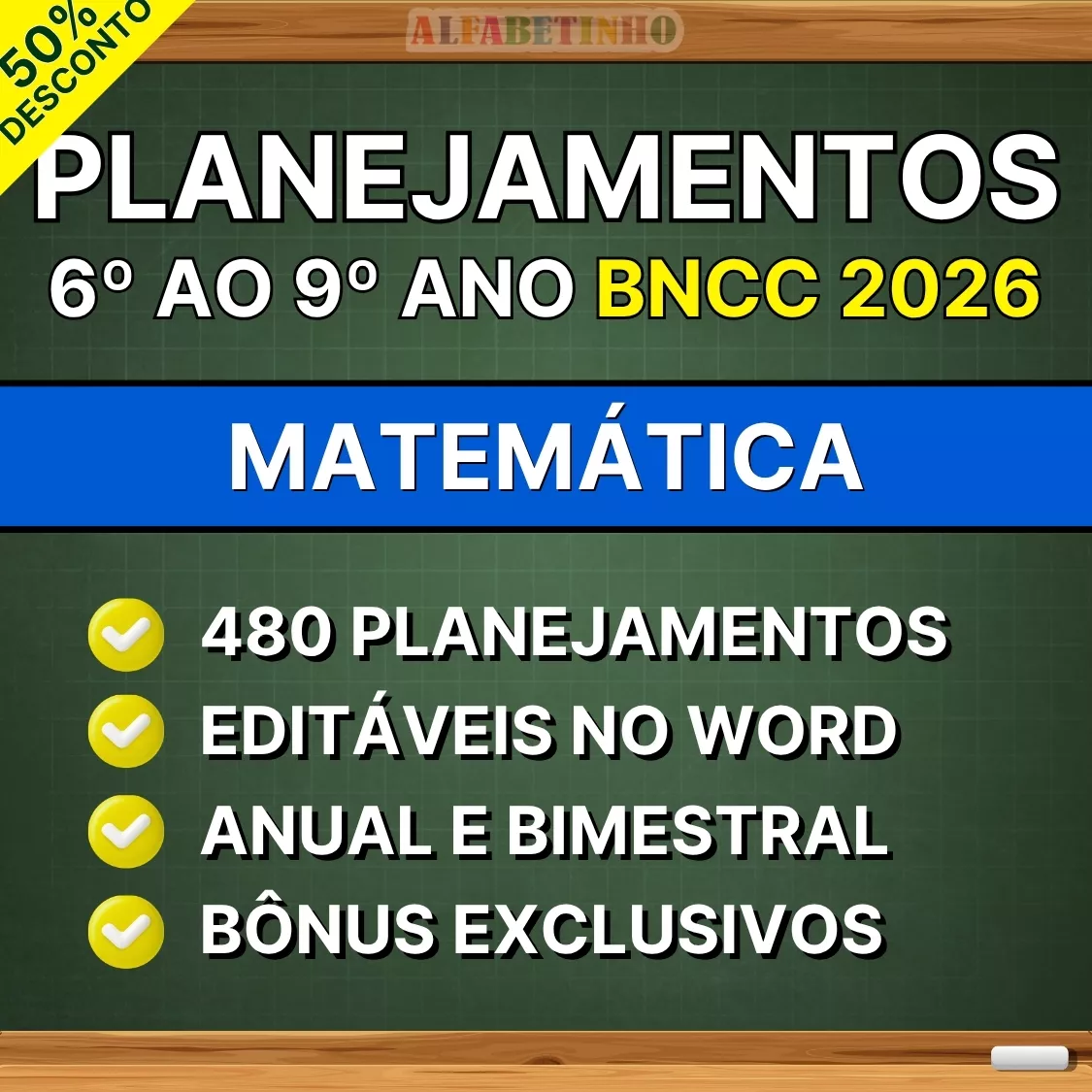 Planejamentos 6º ao 9º ano - Matemática Recursos Pedagógicos - Fundamental - Anos Finais
