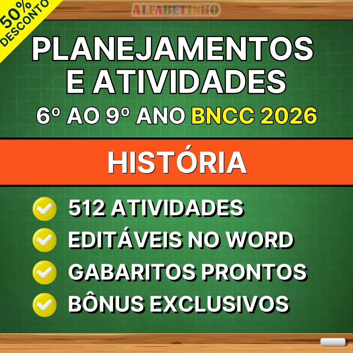 Planejamentos e Atividades 6º ao 9º Ano - História - BNCC 2026 Recursos Pedagógicos - Fundamental - Anos Finais