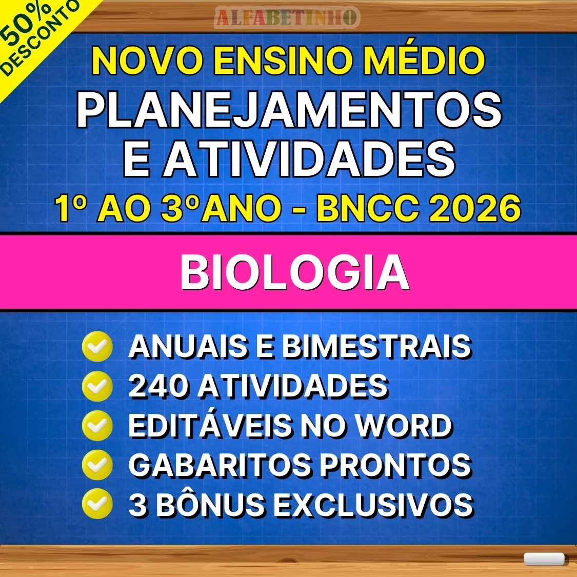 Planejamentos e Atividades Novo Ensino Médio Biologia Recursos Pedagógicos - Ensino Médio