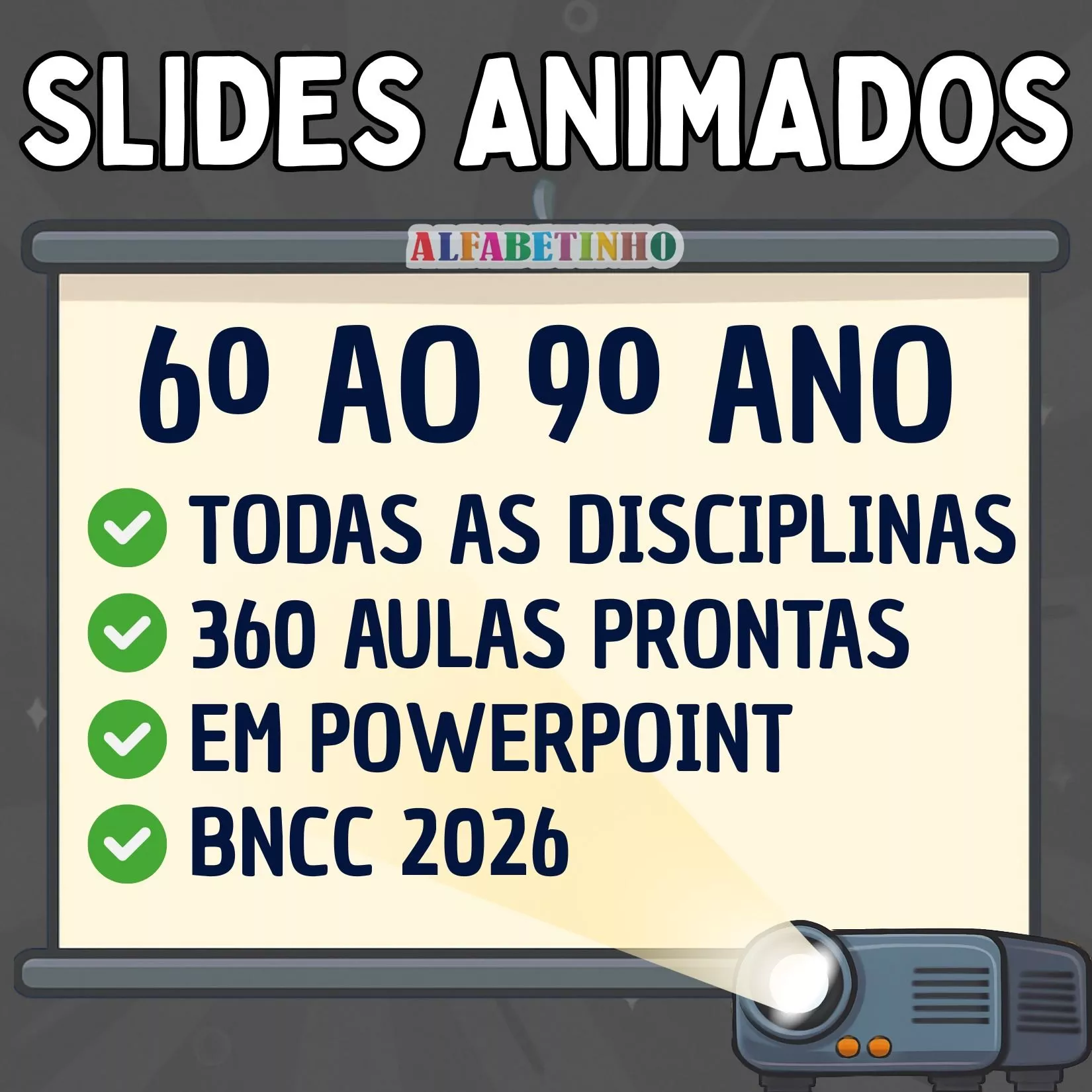 Slides Animados 6º ao 9º ano - Todas as disciplinas Recursos Pedagógicos - Fundamental - Anos Finais