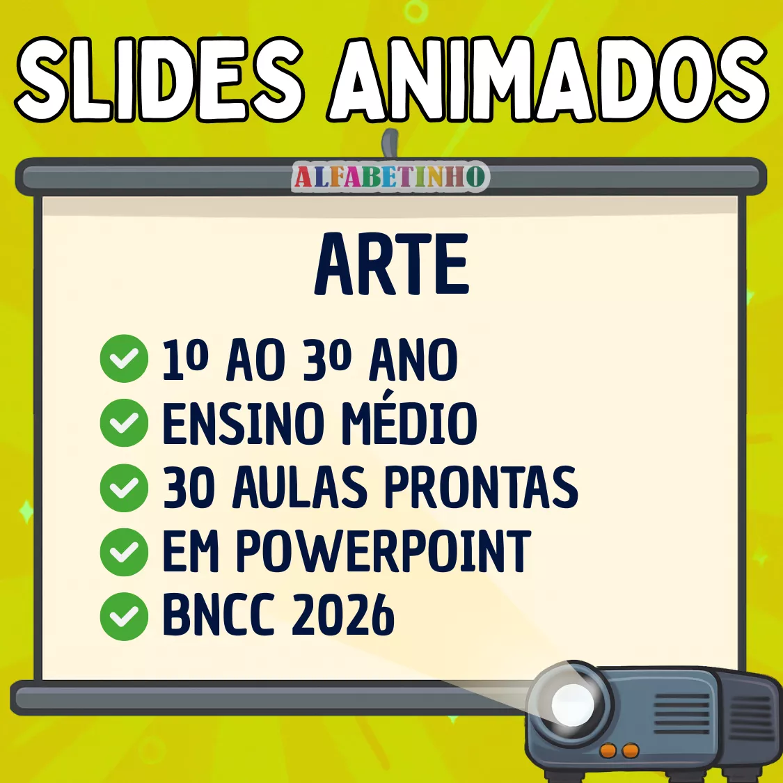 Slides Animados Ensino Médio - Arte Recursos Pedagógicos - Ensino Médio