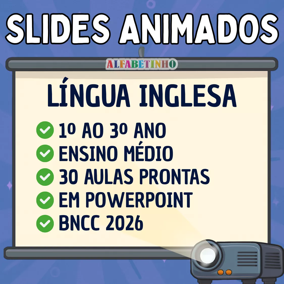 Slides Animados Ensino Médio - Língua Inglesa Recursos Pedagógicos - Ensino Médio