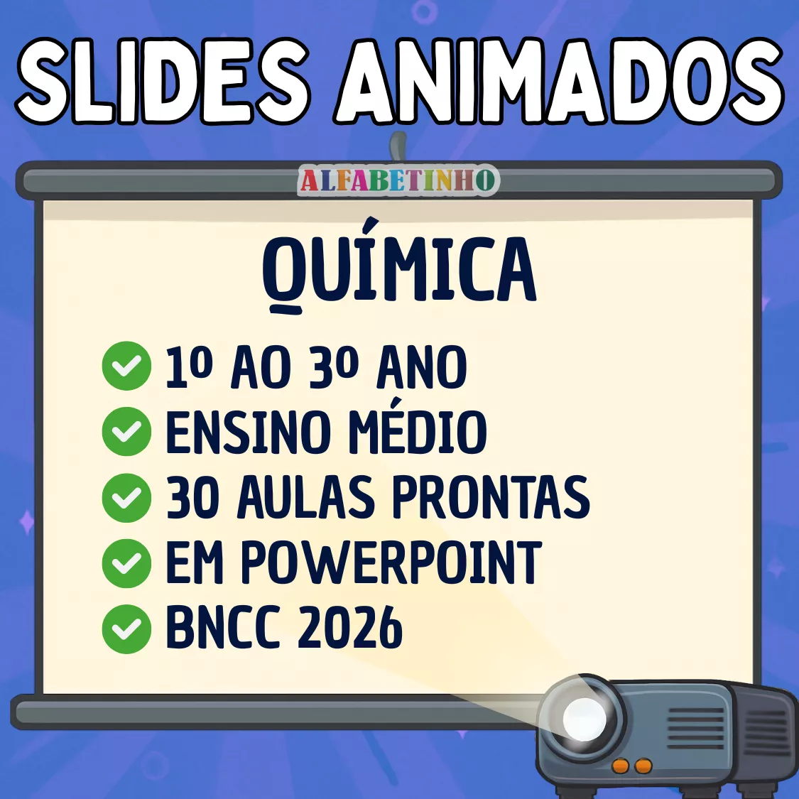 Slides Animados Ensino Médio - Química Recursos Pedagógicos - Ensino Médio
