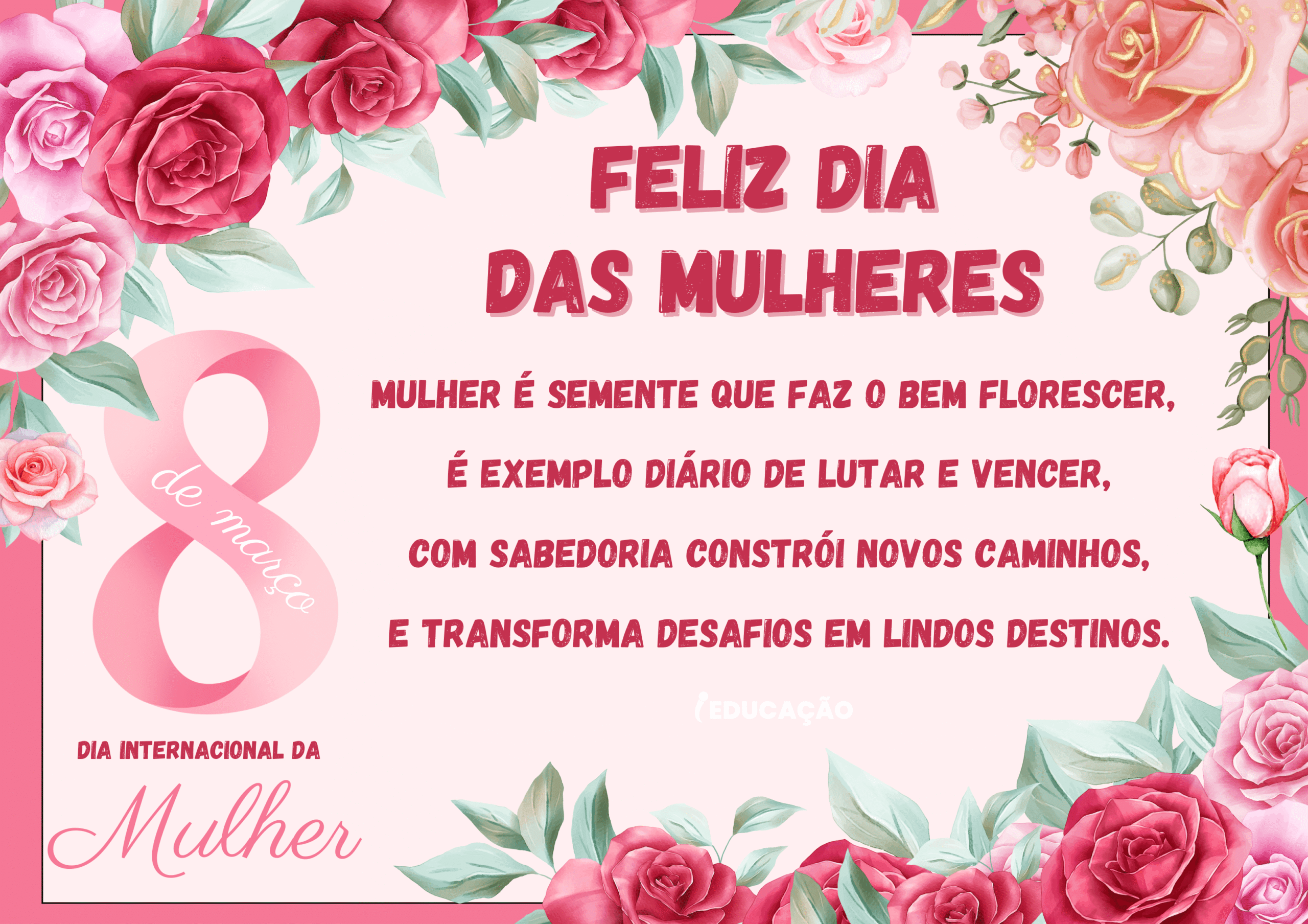 Painel Dia da Mulher Para Imprimir Grátis Painel Dia das Mulheres para Imprimir - Mural para o dia internacional da mulher - 8 de março: Dia da mulher