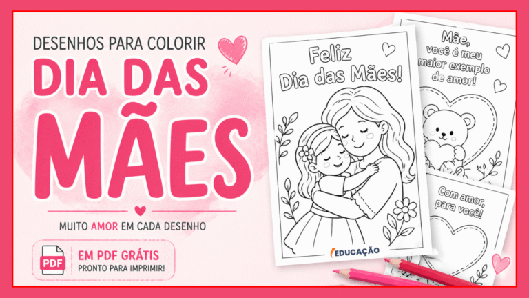 20 Desenhos do Dia das Mães para Colorir
