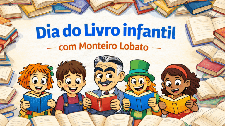 Dia do Livro Infantil 2026 com Kit Monteiro Lobato para Imprimir