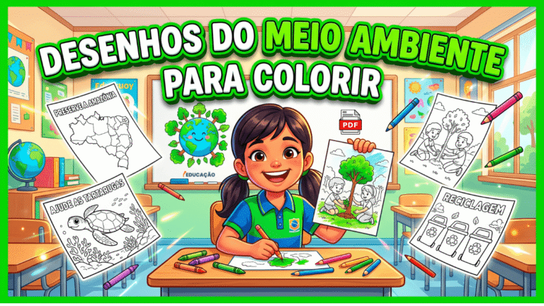 Desenhos do Meio Ambiente para colorir Sobre a Preservação da Natureza