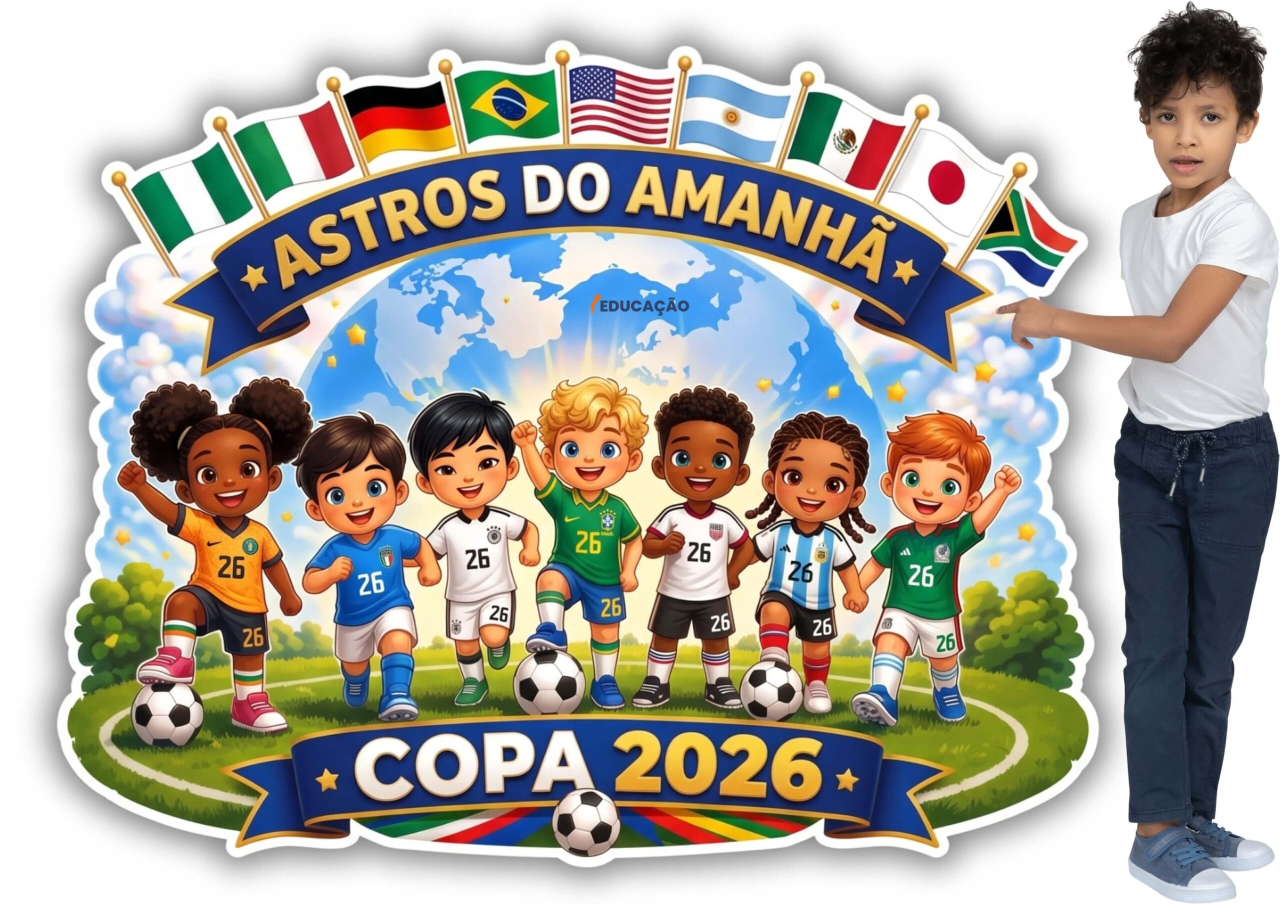 Painel Copa do Mundo 2026 Para Imprimir Grátis Painel de porta Copa do Mundo 2026 - copa 2026 para imprimir - atividades copa do mundo 2026 educação infantil