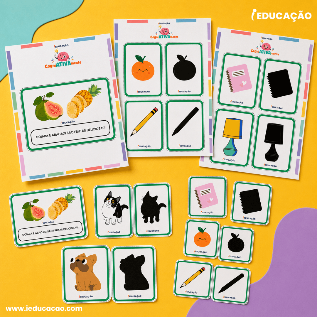 16 Jogos Pedagógicos para Habilidades Cognitivas e Raciocínio Lógico nas Férias Jogo Pedagógico para Imprimir - Jogo de Atenção para Crianças - Jogos para Educação infantil - Atividades lúdicas de pequenas leituras - Jogos Pedagógicos para Habilidades Cognitivas e Raciocínio Lógico