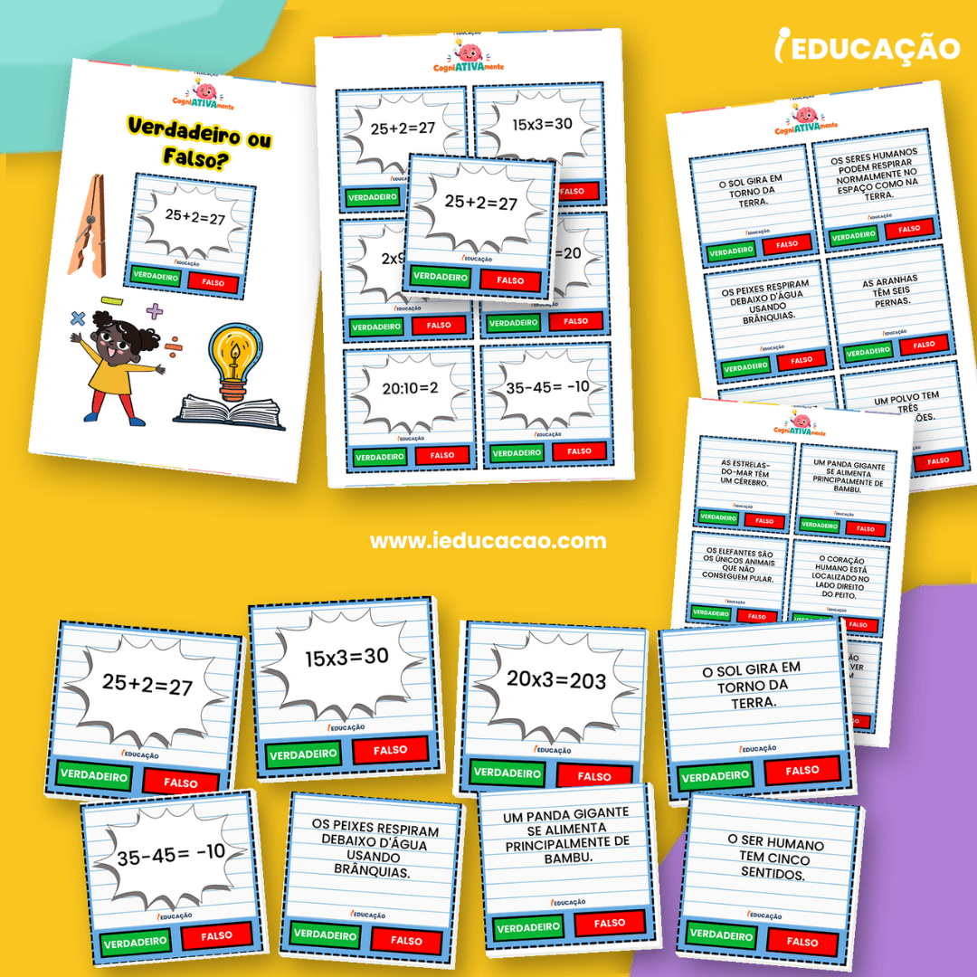 16 Jogos Pedagógicos para Habilidades Cognitivas e Raciocínio Lógico nas Férias Jogo Pedagógico para Imprimir - Jogo educativo de estímulos cerebrais para Crianças - Atividades lúdicas matemática e conhecimentos gerais - Jogos Pedagógicos para Habilidades Cognitivas e Raciocínio Lógico