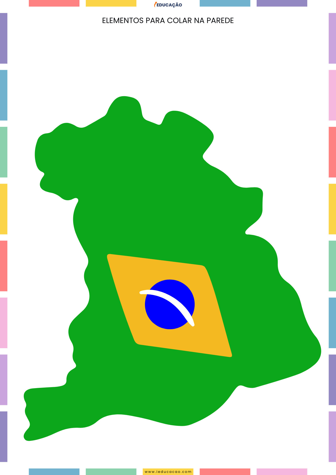 Ideias de Decoração para Copa do Mundo 2026 com PDF Grátis Mapa do Brasil para imprimir -Decoração para Copa do Mundo para imprimir