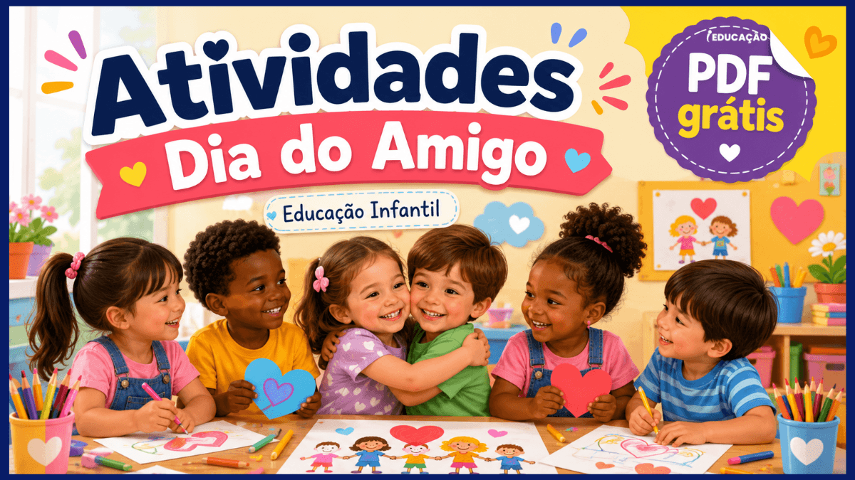 Atividades Sobre o Dia do Amigo na Educação Infantil Para Imprimir - Atividades para imprimir grátis