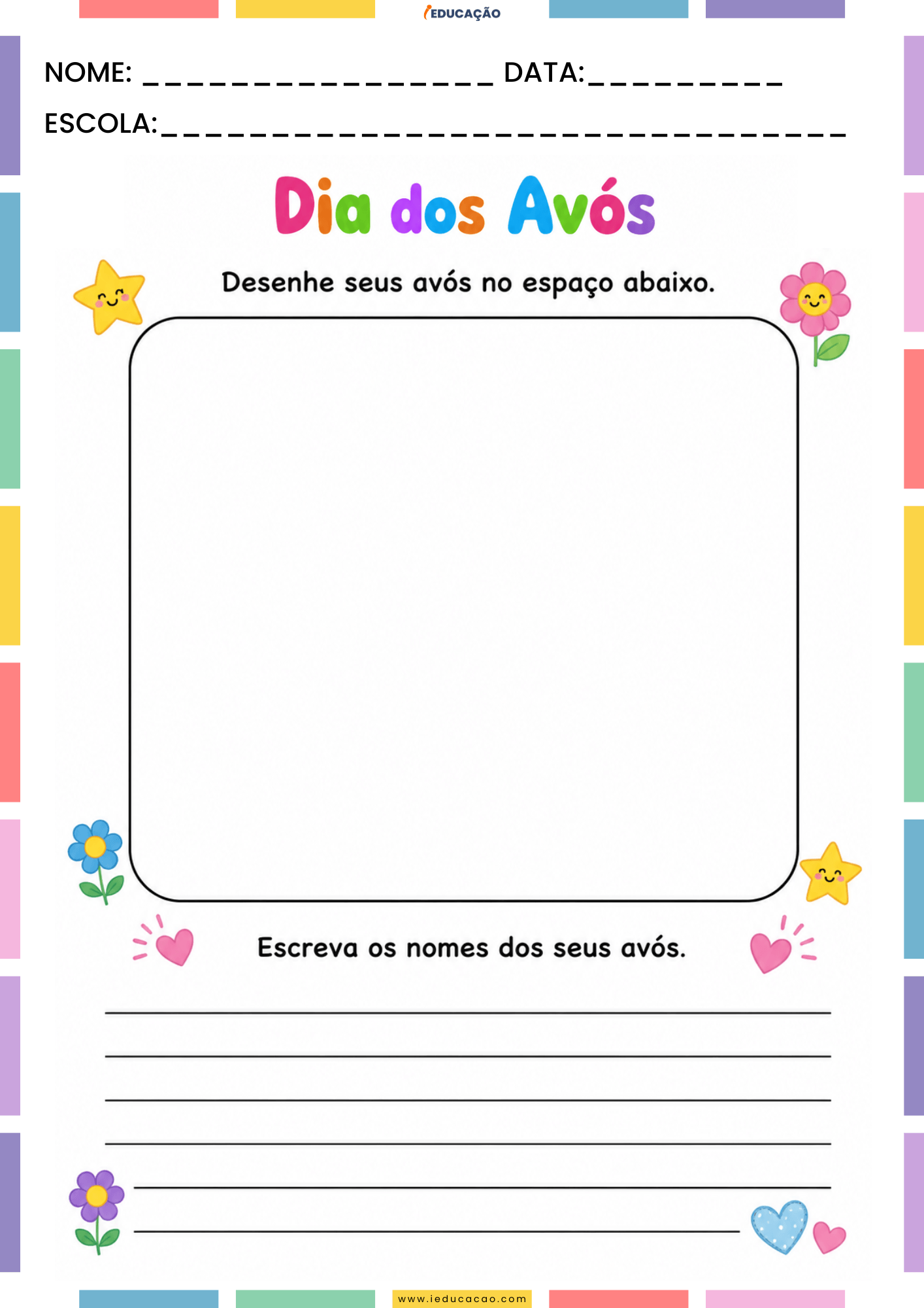 Atividades para o Dia dos Avós em PDF Grátis para Imprimir Atividades para o Dia dos Avós em PDF Grátis para Imprimir - atividades Dia dos Avós Educação Infantil com Desenho livre do do dia dos avós