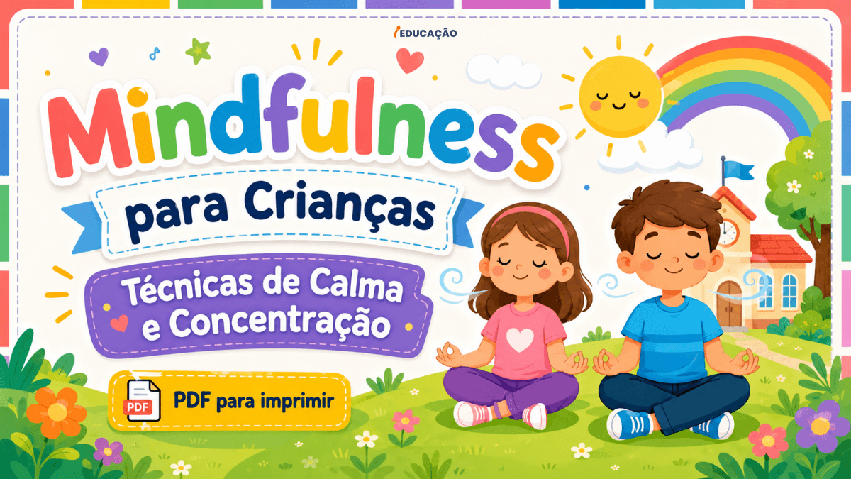 Mindfulness para Crianças Pôsteres de Autorregulação Emocional com PDF para Imprimir