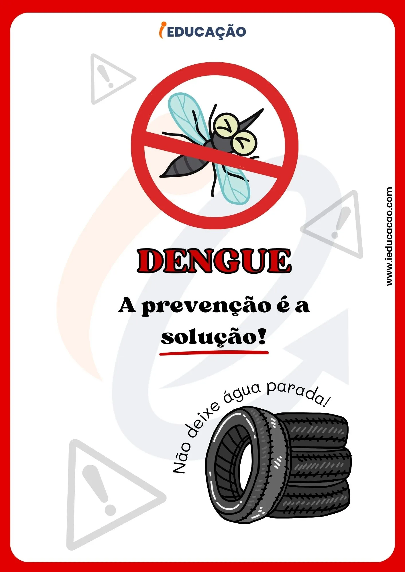 cartaz mosquito da dengue.
