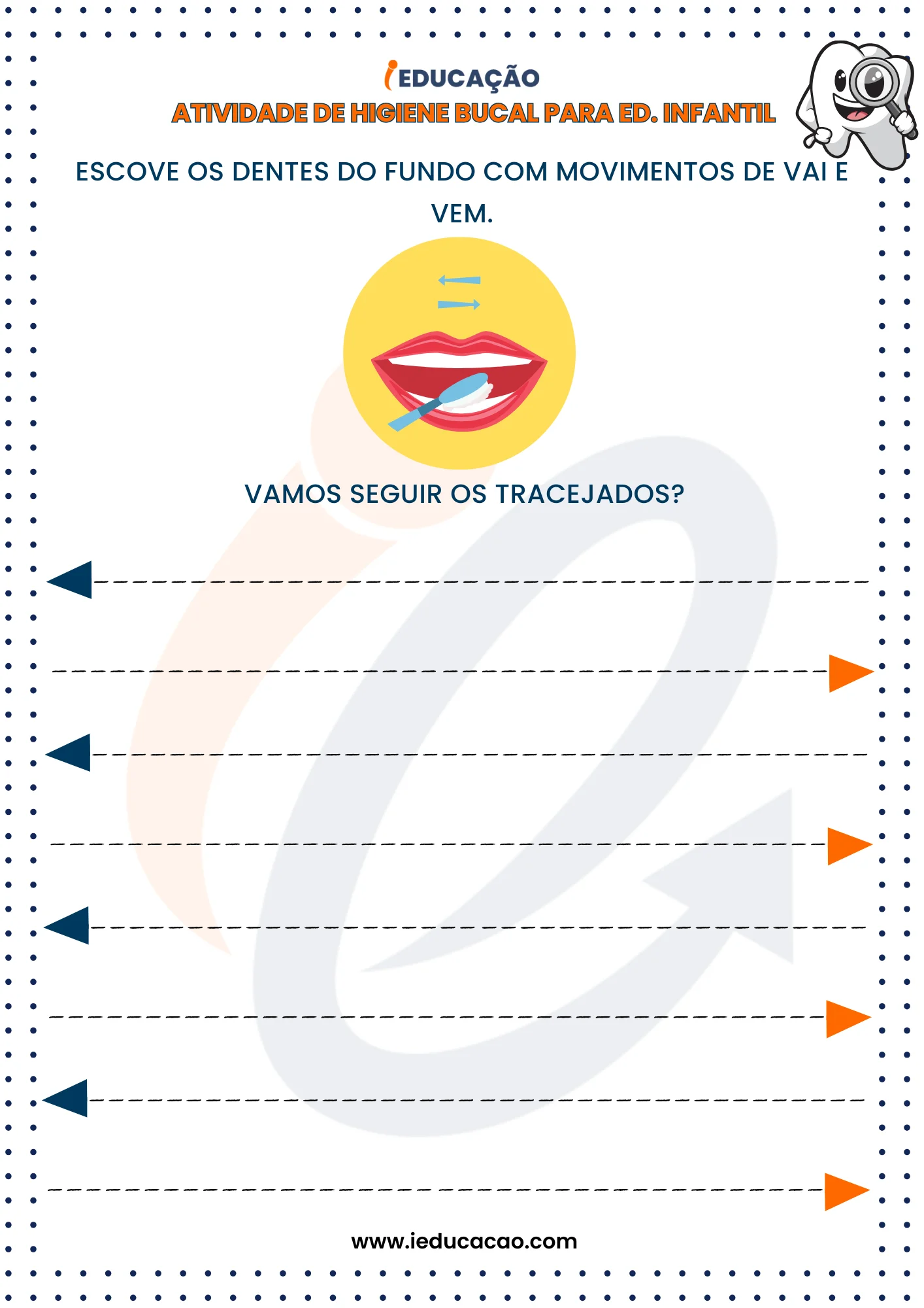 Atividades de Higiene Bucal para Educação Infantil seguir os tracejados (2)