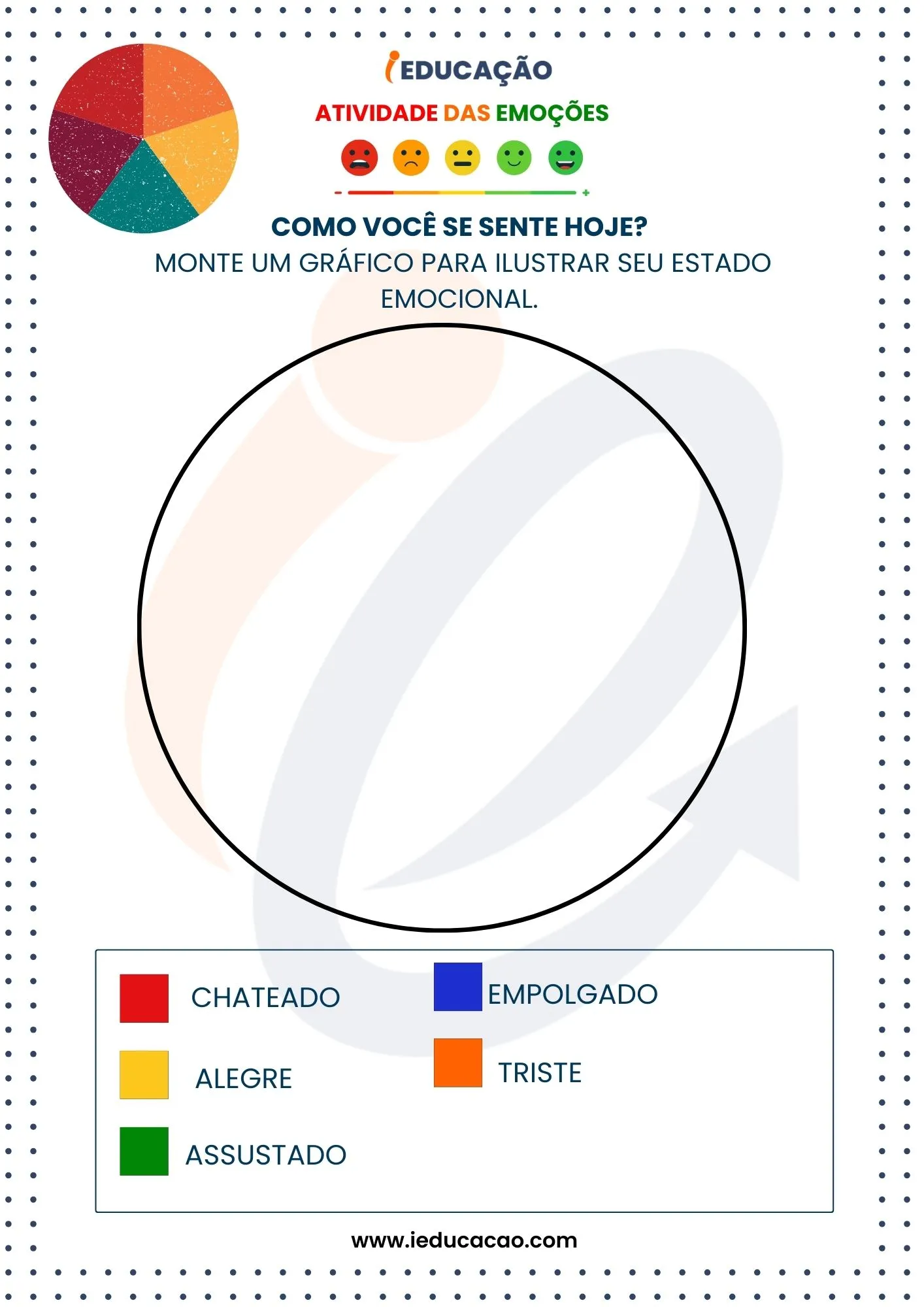 Atividade Sobre Emoções- Atividade Gráfico dos Sentimentos