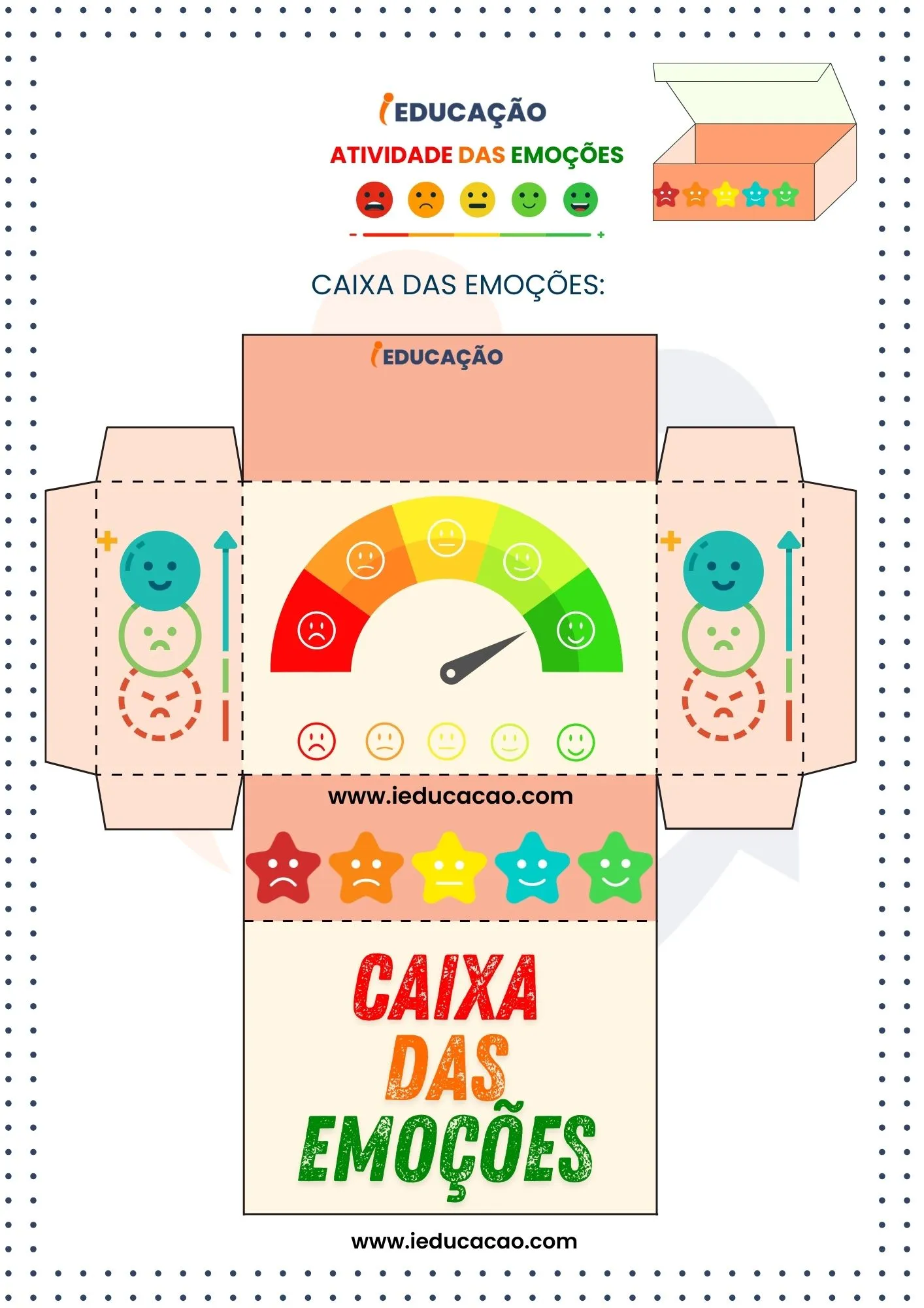 Atividade Sobre Emoções- Caixa dos Sentimentos- Pote dos Sentimentos