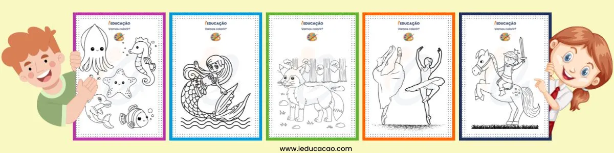 30 Desenhos para Colorir Educação Infantil