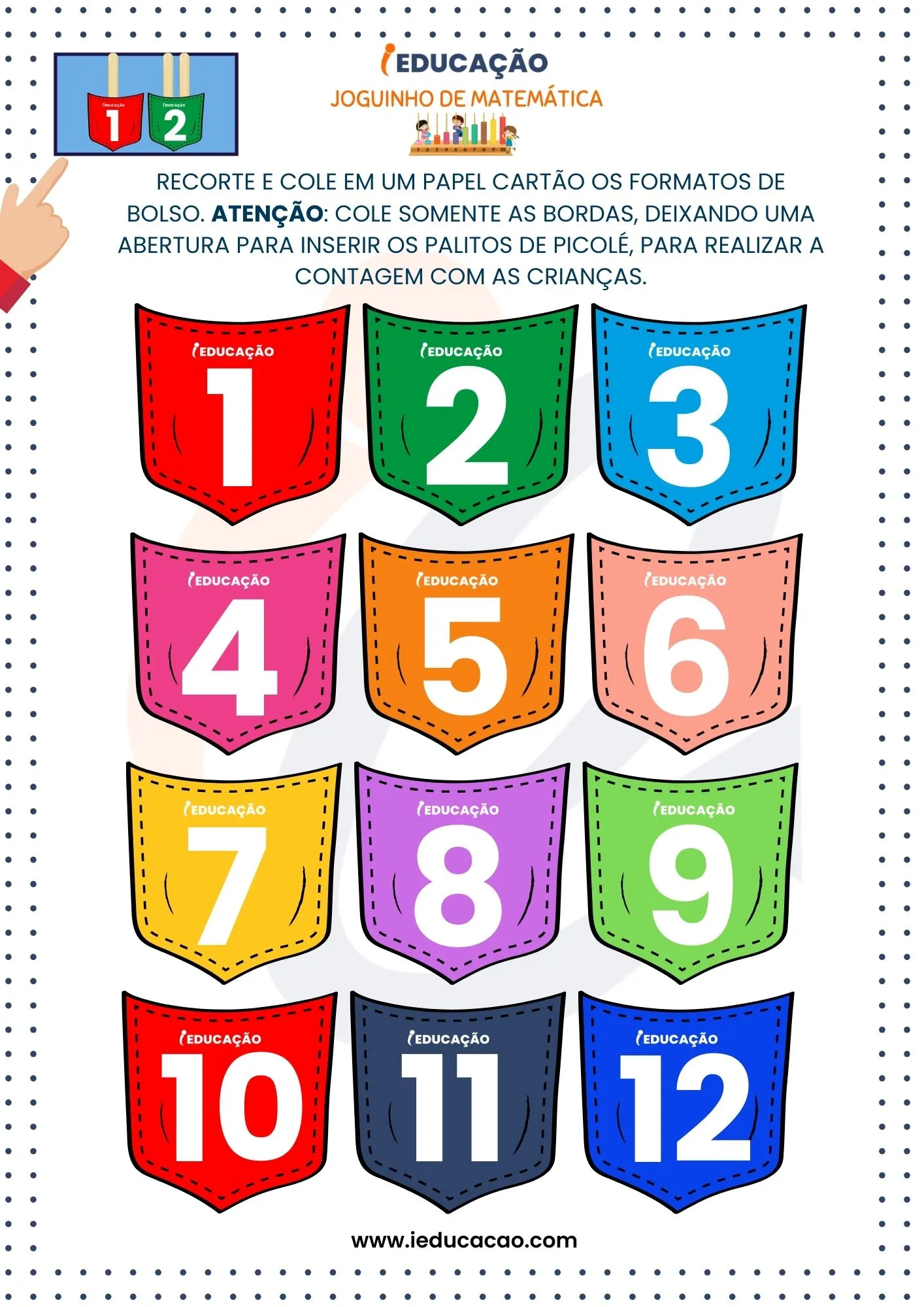 Joguinho de Matemática_ Números e Quantidades- Números na Educação Infantil