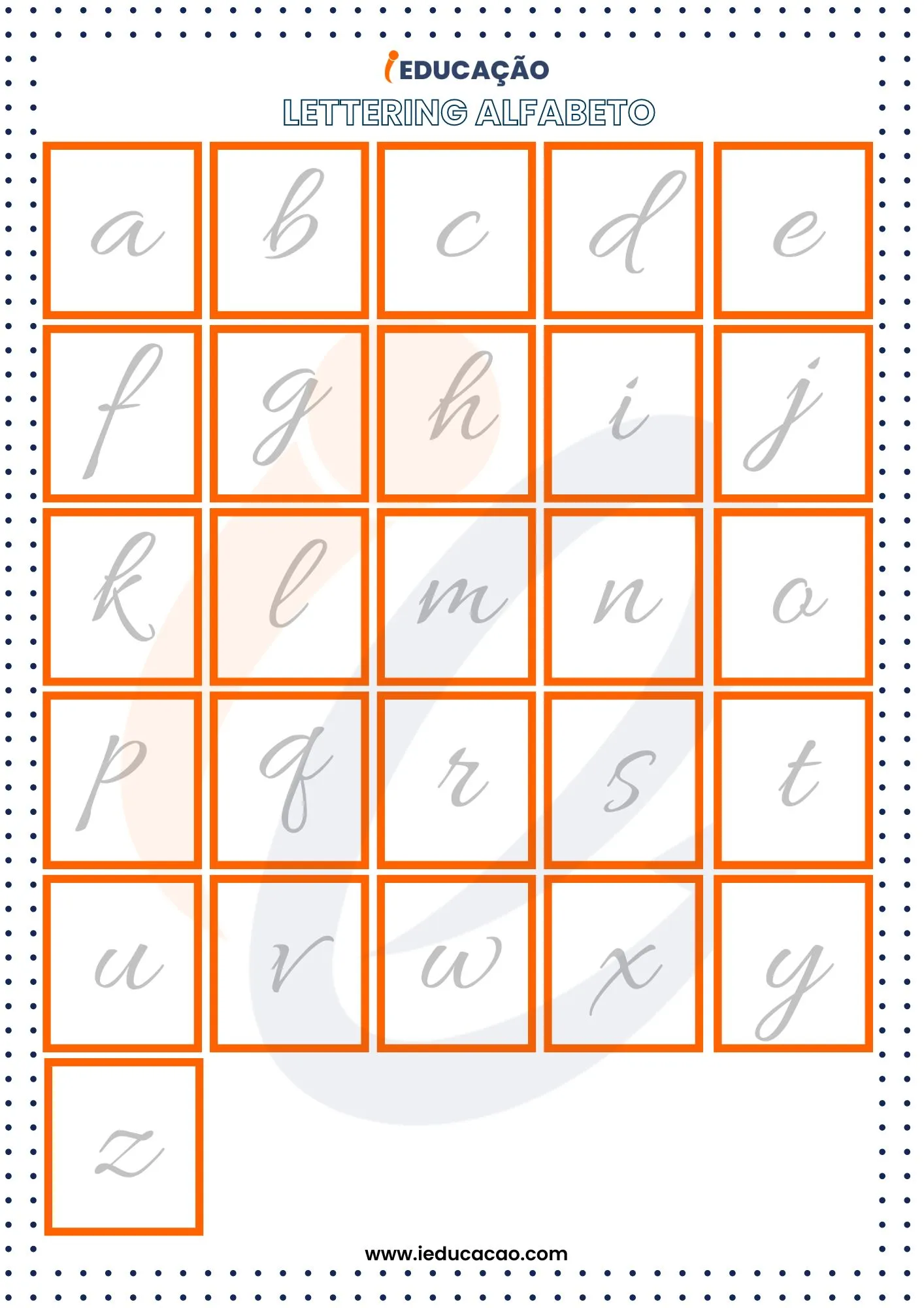 Lettering Alfabeto- alfabeto lettering para treinar