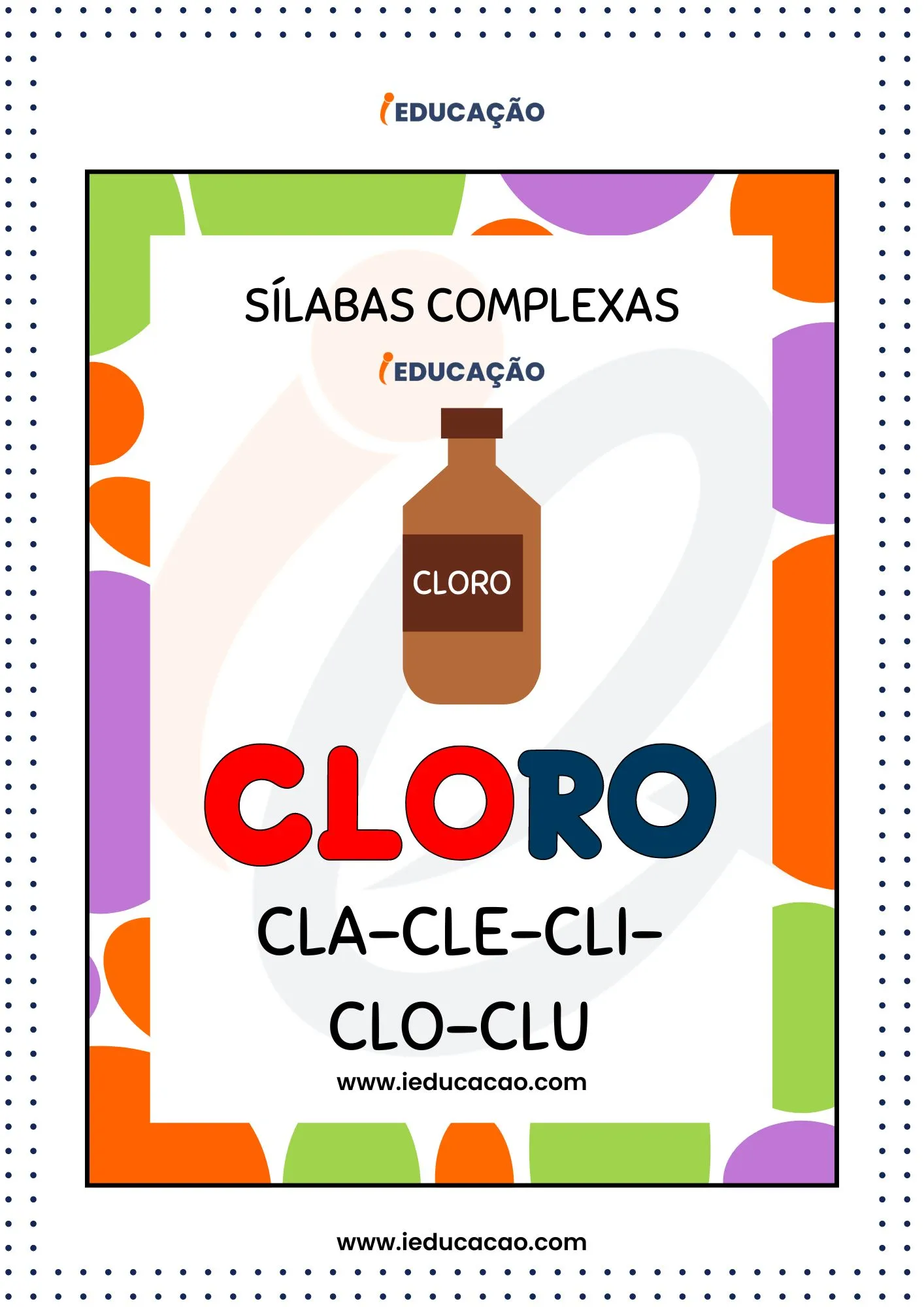 Sílabas Complexas para Imprimir- Cla