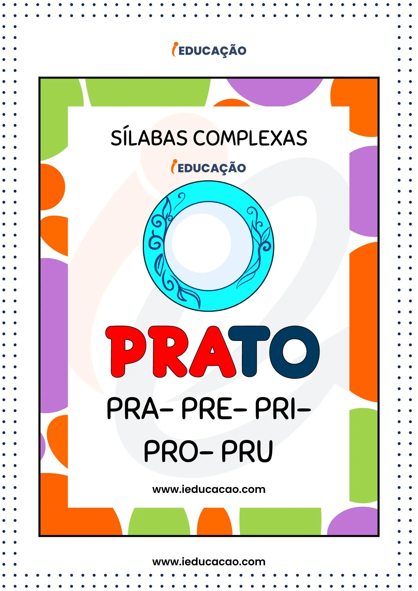 Sílabas Complexas para Imprimir- Pra